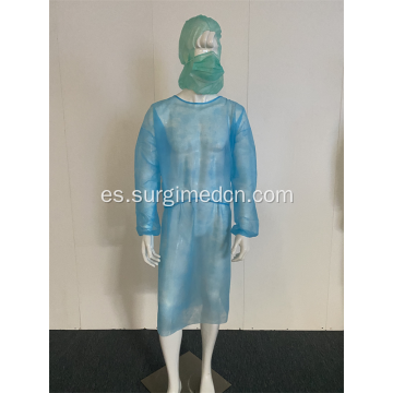 Ropa de vestidos de aislamiento impermeable médico desechable